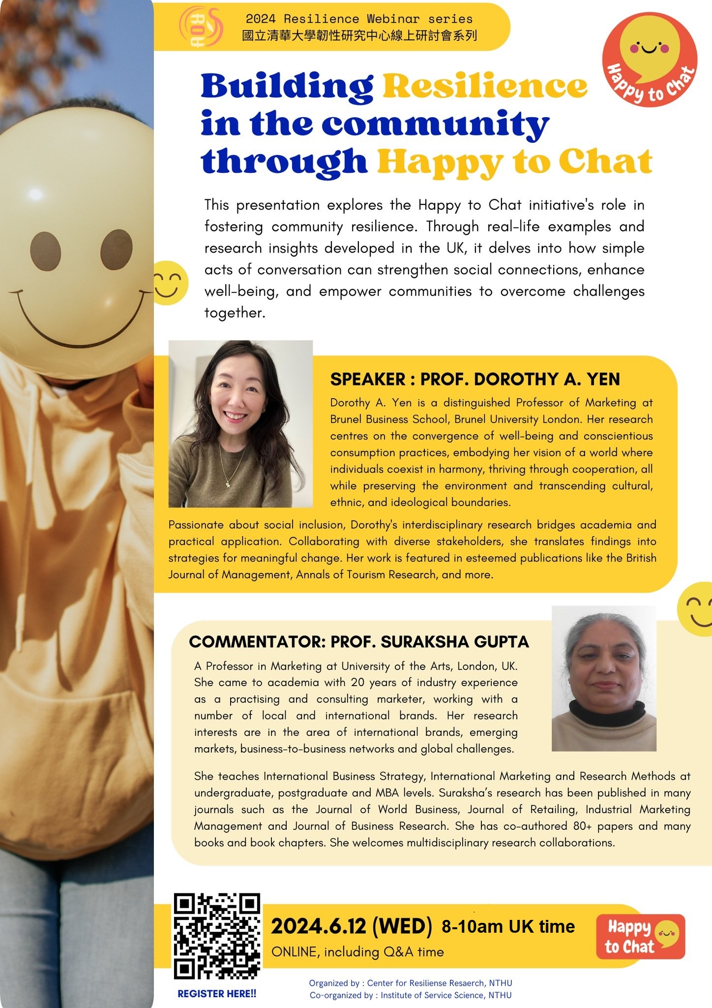 Building Resilience in Community through Happy to Chat