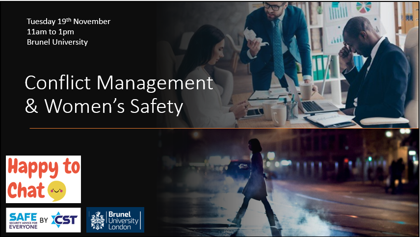 Happy to Chat about Conflict Management and Women's Safety